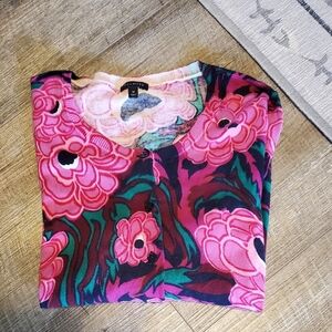 Talbots Pink Floral Cardigan⚜️💖⚜️Medium